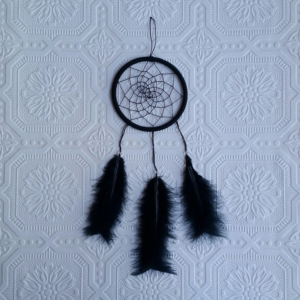 Small Handmade Black Dreamcatcher